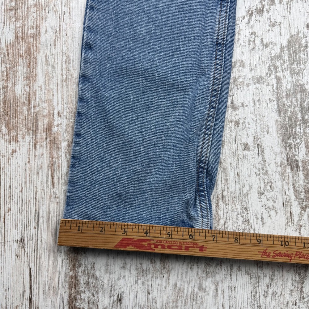 Y2K London Jean Vintage Straight Leg Patchwork Sexy Butt Spell Out Denim Size 6 - Picture 10 of 11